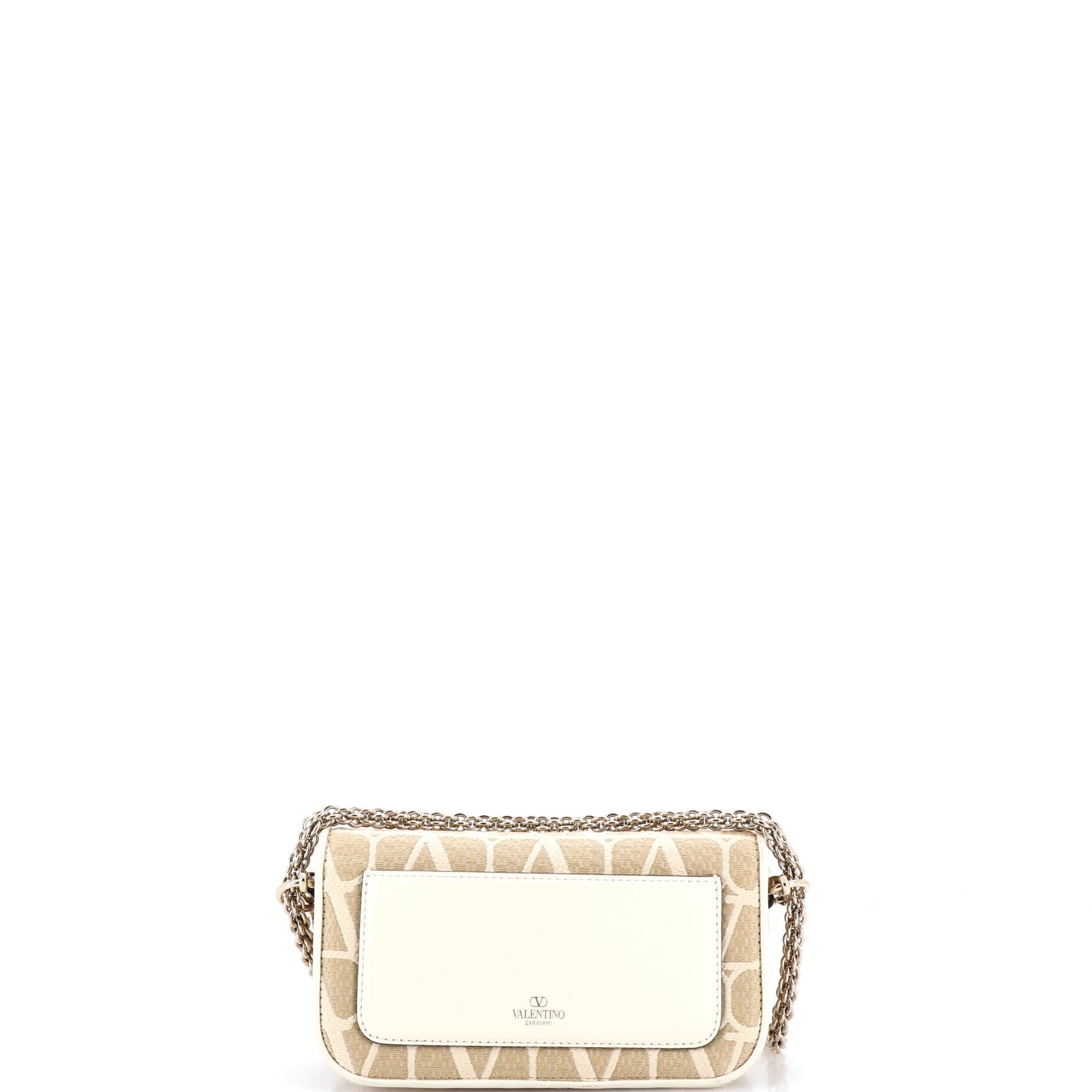 VLogo Loco Flap Shoulder Bag Toile Iconograph Fabric Small