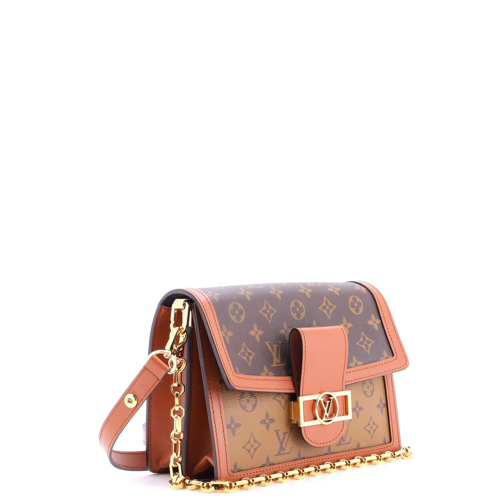 Dauphine Shoulder Bag Reverse Monogram Canvas MM