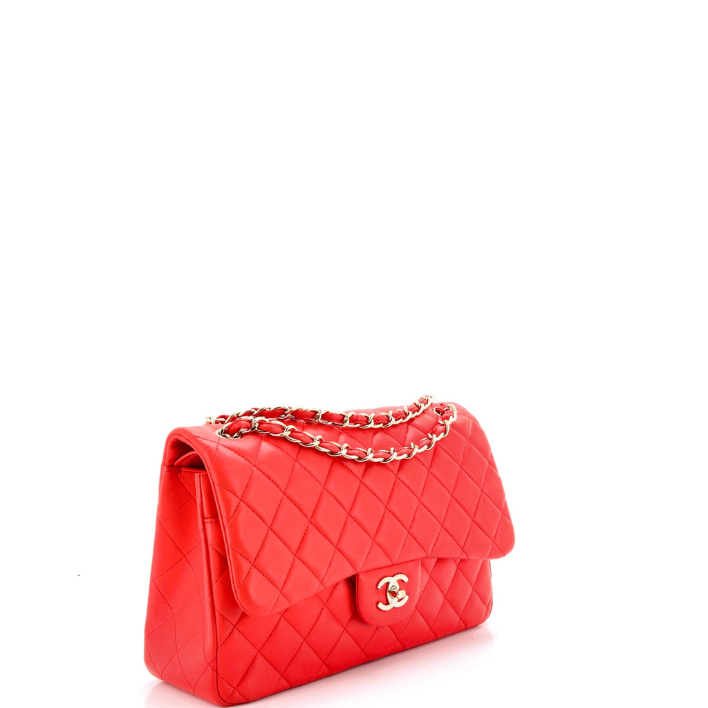 Classic Double Flap Bag Quilted Lambskin Jumbo