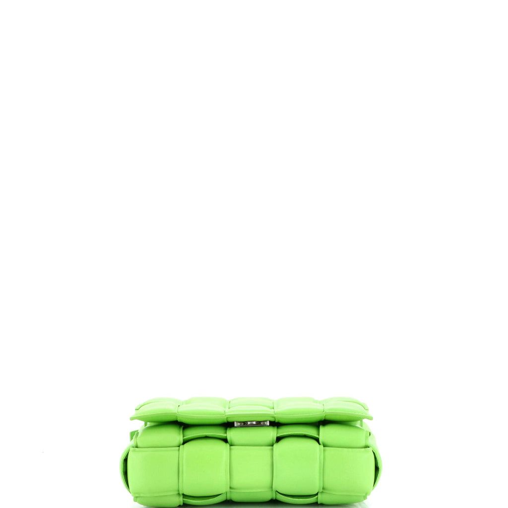 Cassette Crossbody Bag Padded Maxi Intrecciato Leather Small