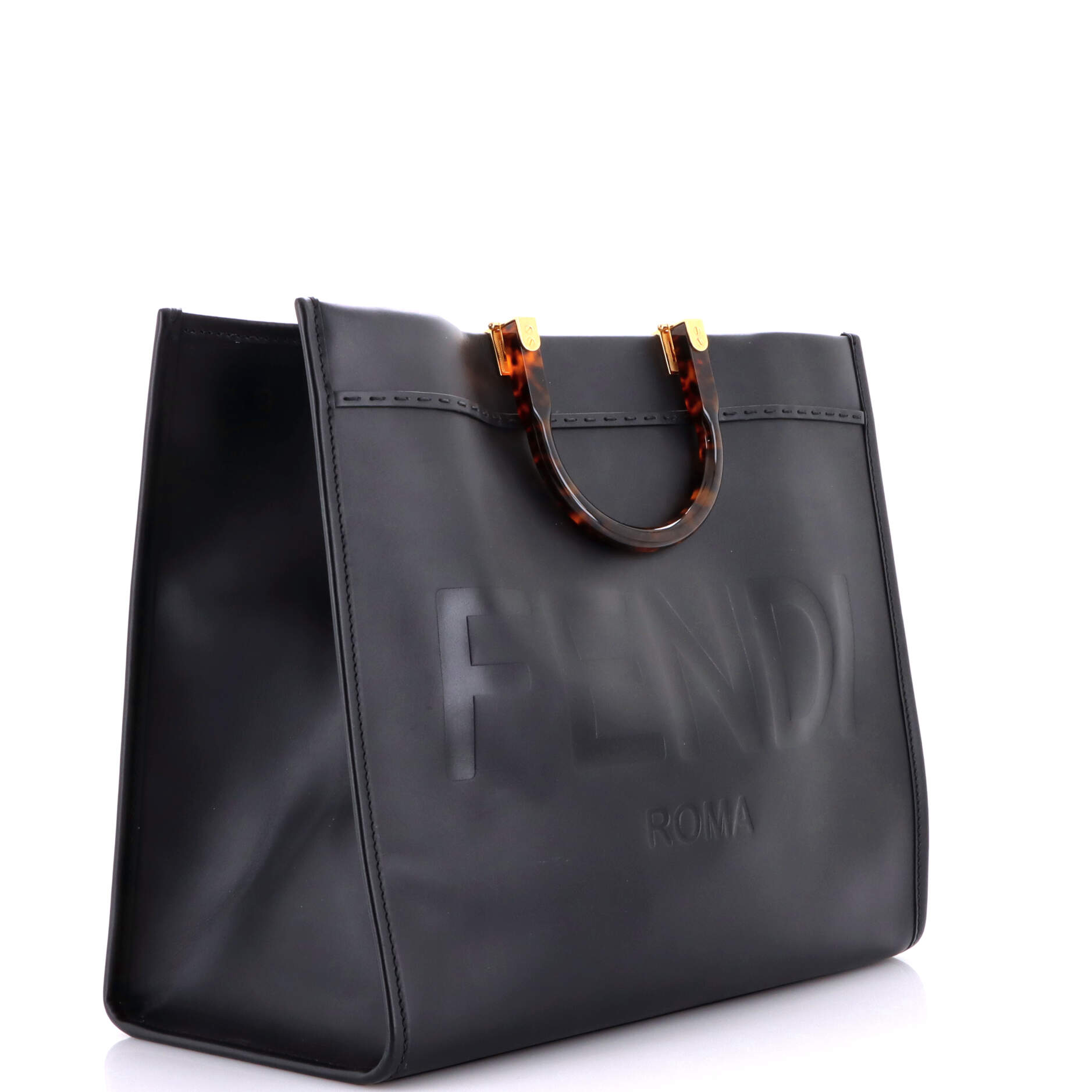 Sunshine Shopper Tote Leather Large