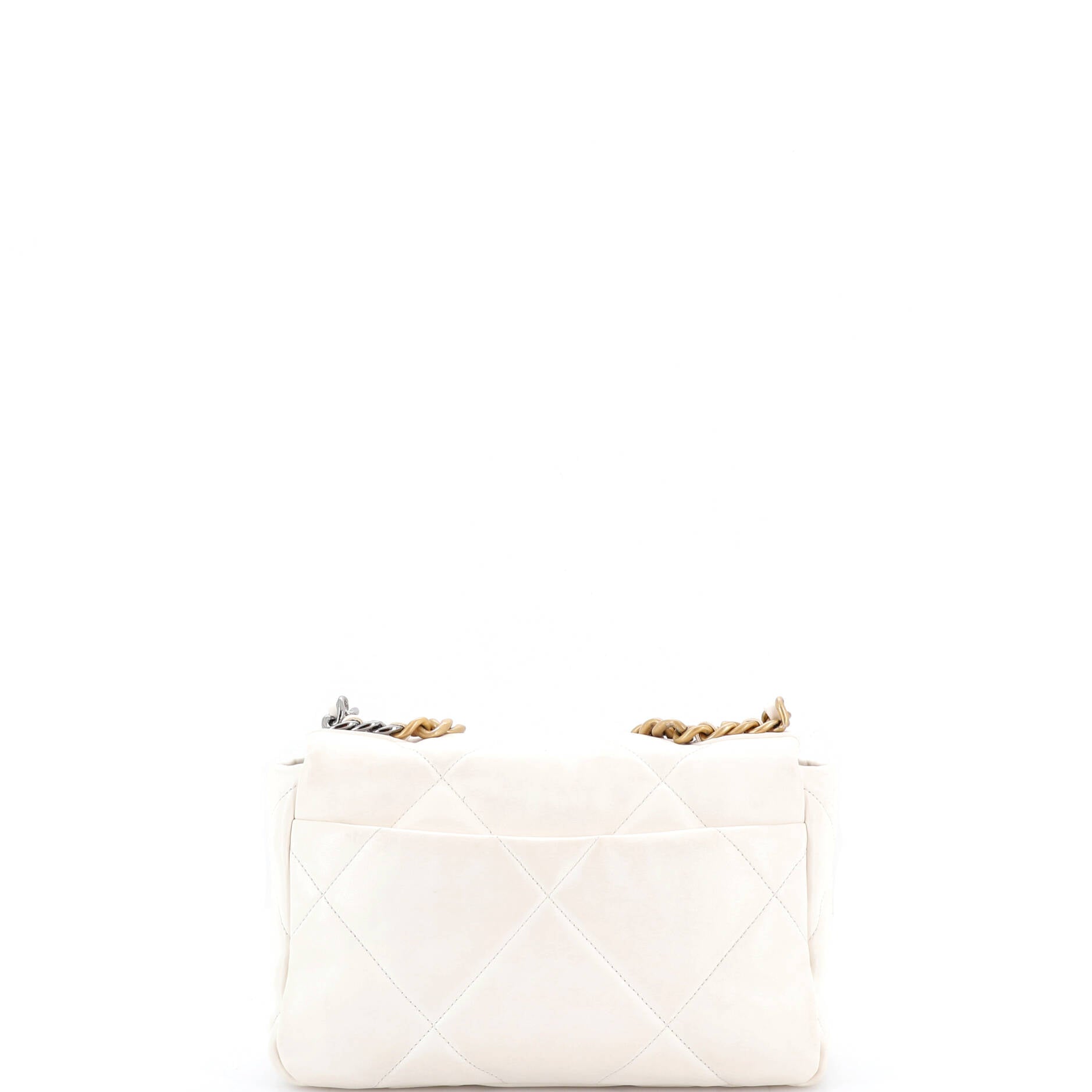 19 Flap Bag Quilted Leather Medium