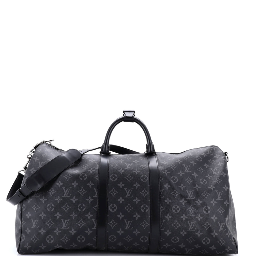 Keepall Bandouliere Bag Monogram Eclipse Canvas 55