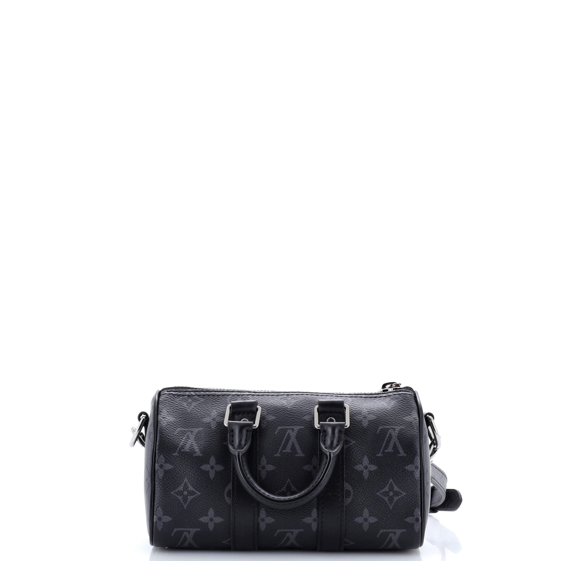 Keepall Bandouliere Bag Reverse Monogram Eclipse Canvas XS