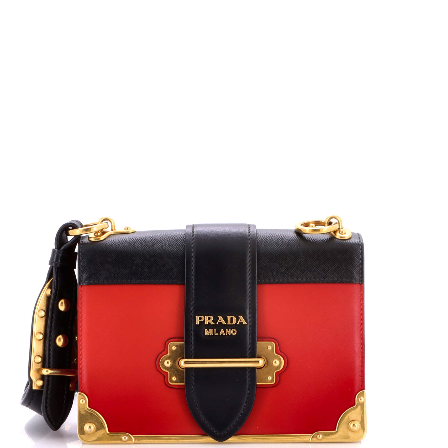 Cahier Chain Crossbody Bag City Calf and Saffiano Small