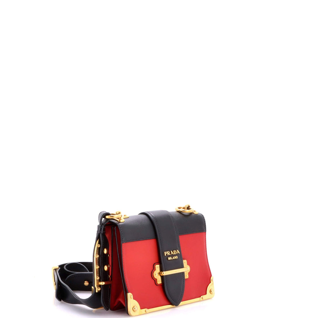 Cahier Chain Crossbody Bag City Calf and Saffiano Small