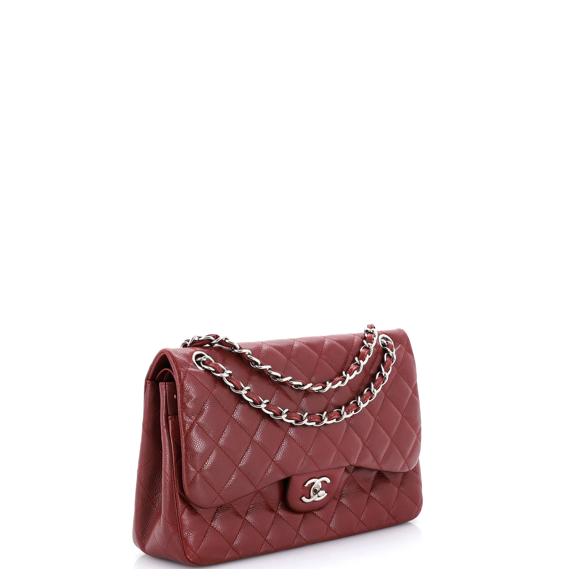 Classic Double Flap Bag Quilted Caviar Jumbo