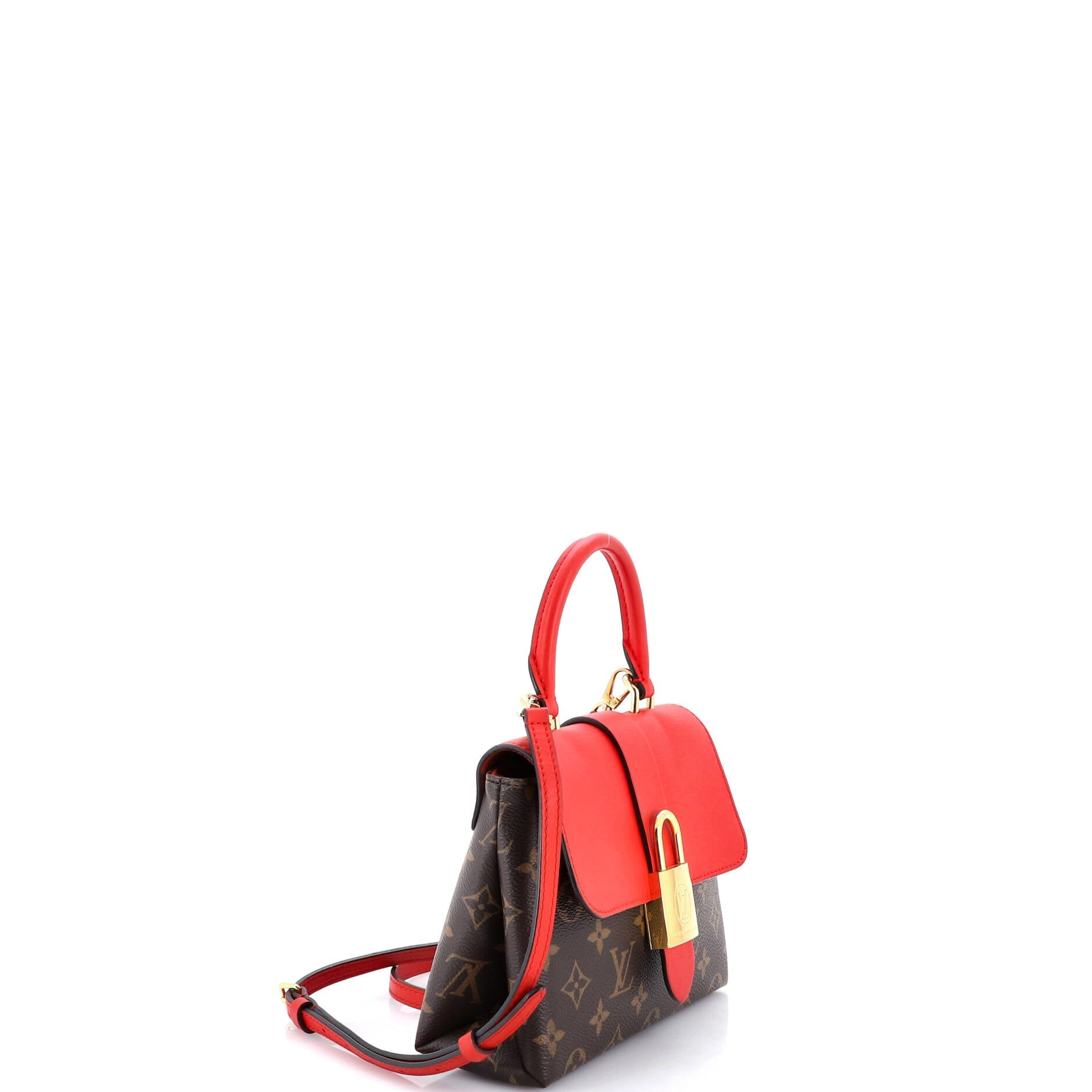 Locky Handbag Monogram Canvas with Leather BB