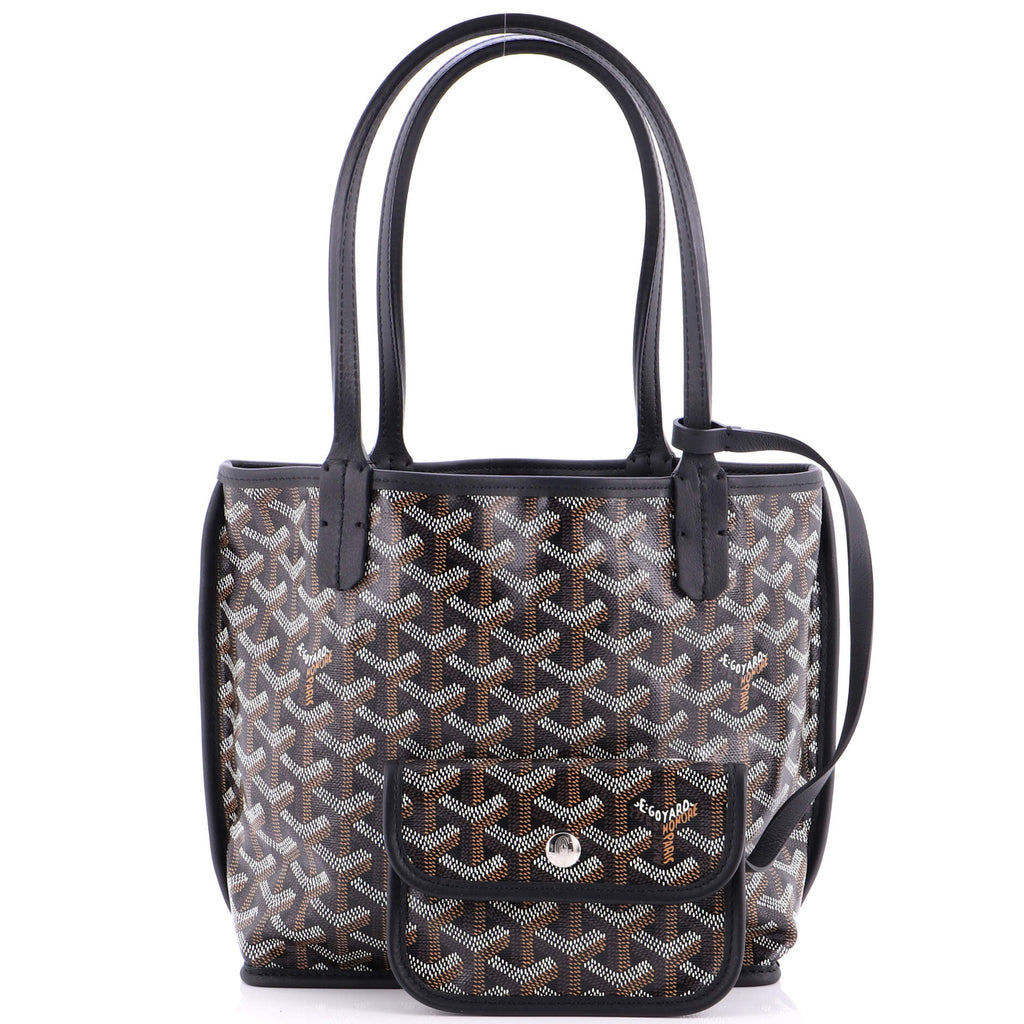 Anjou Reversible Tote Coated Canvas Mini