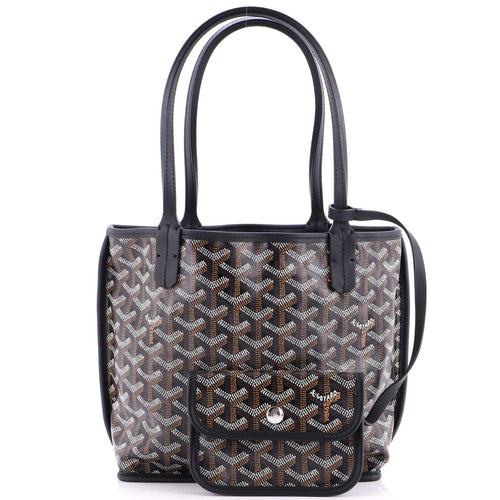 Anjou Reversible Tote Coated Canvas Mini