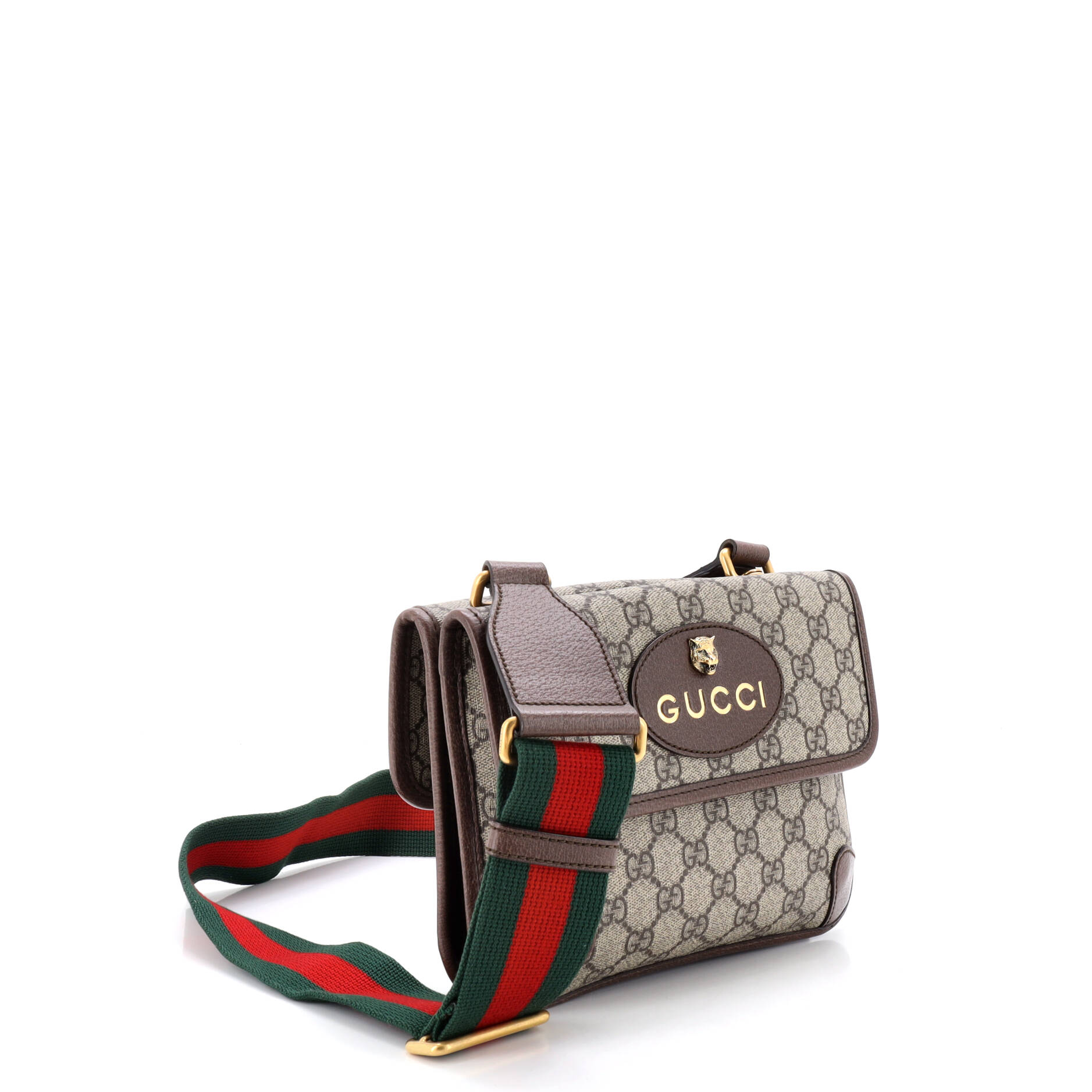 Neo Vintage Flap Messenger GG Coated Canvas Small