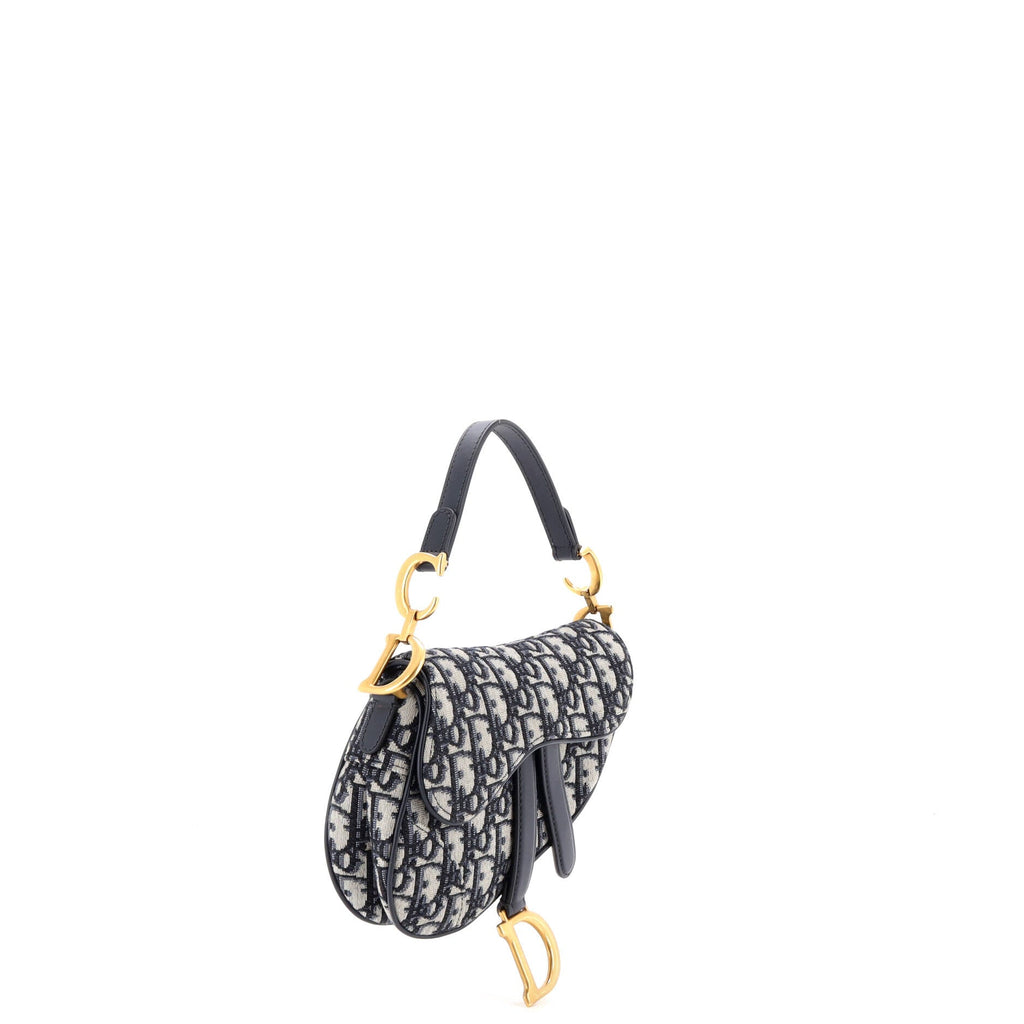 Saddle Handbag Oblique Canvas Mini
