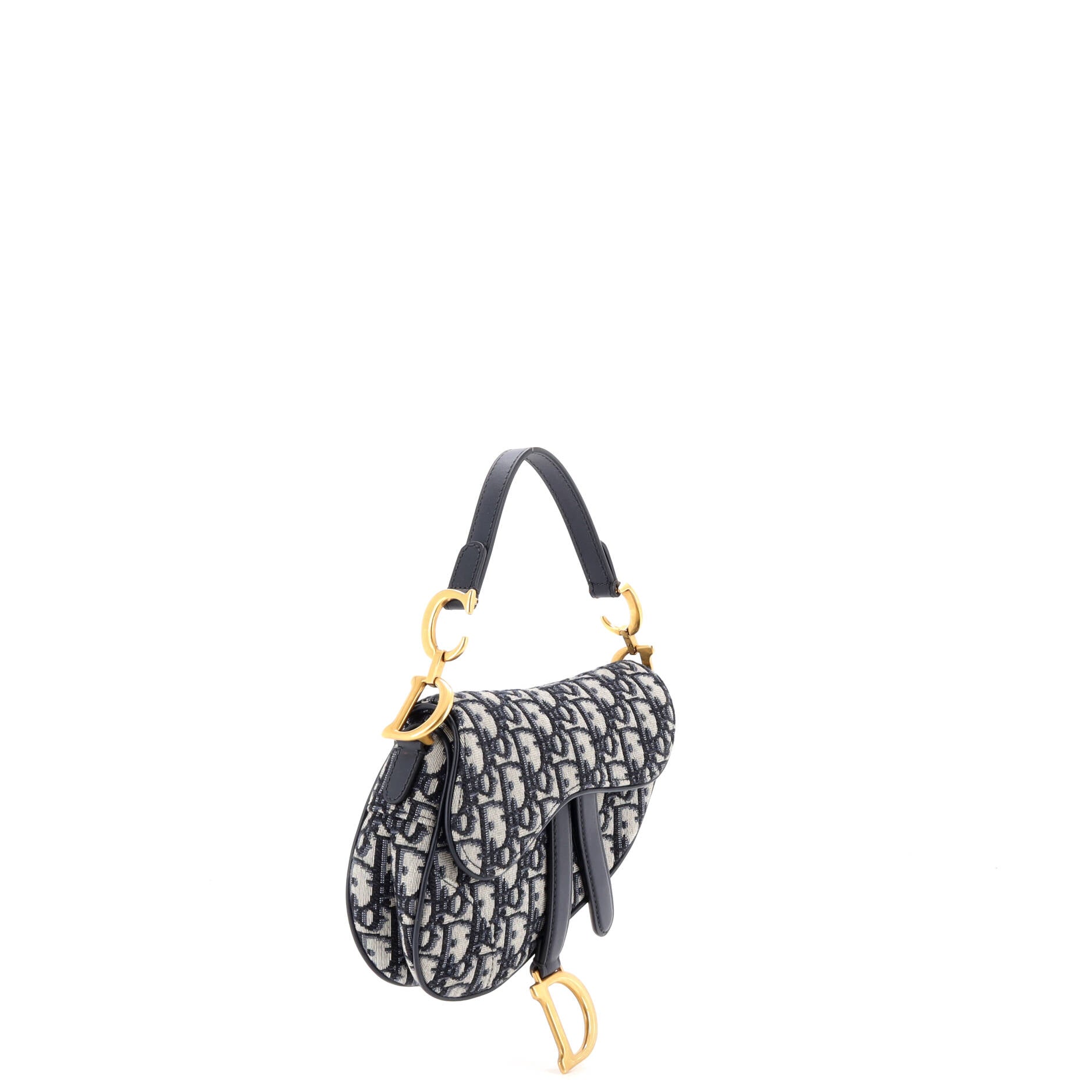 Saddle Handbag Oblique Canvas Mini