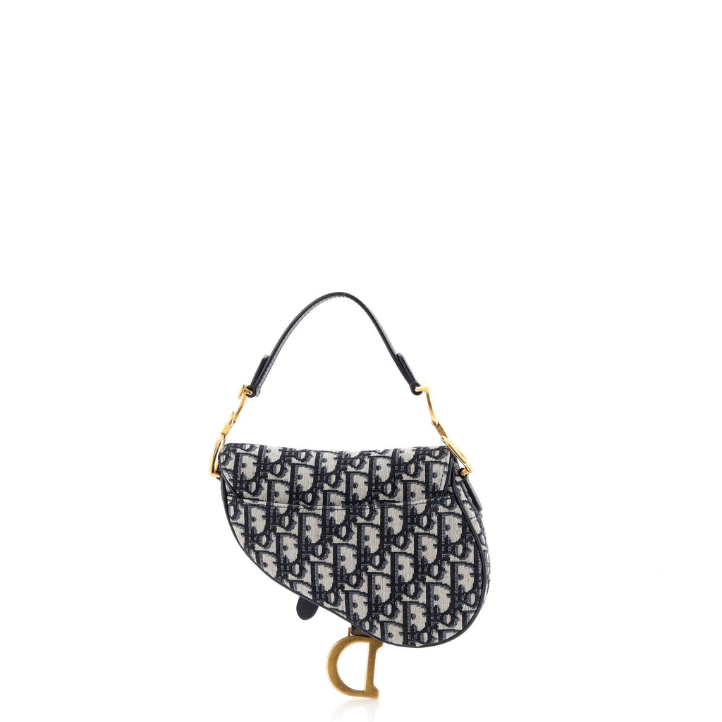 Saddle Handbag Oblique Canvas Mini