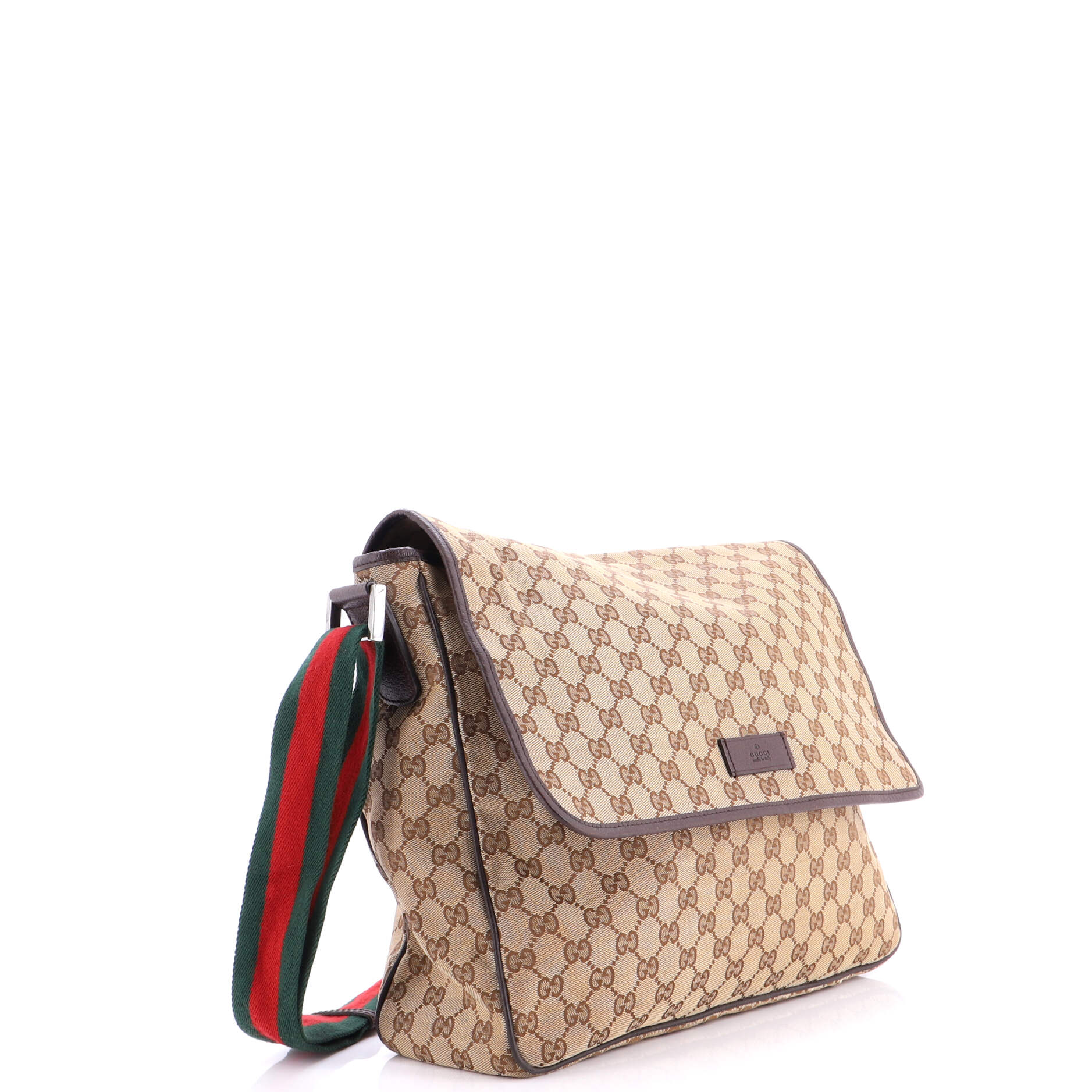 Web Strap Flap Messenger GG Canvas Medium