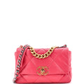 19 Flap Bag Quilted Leather Medium