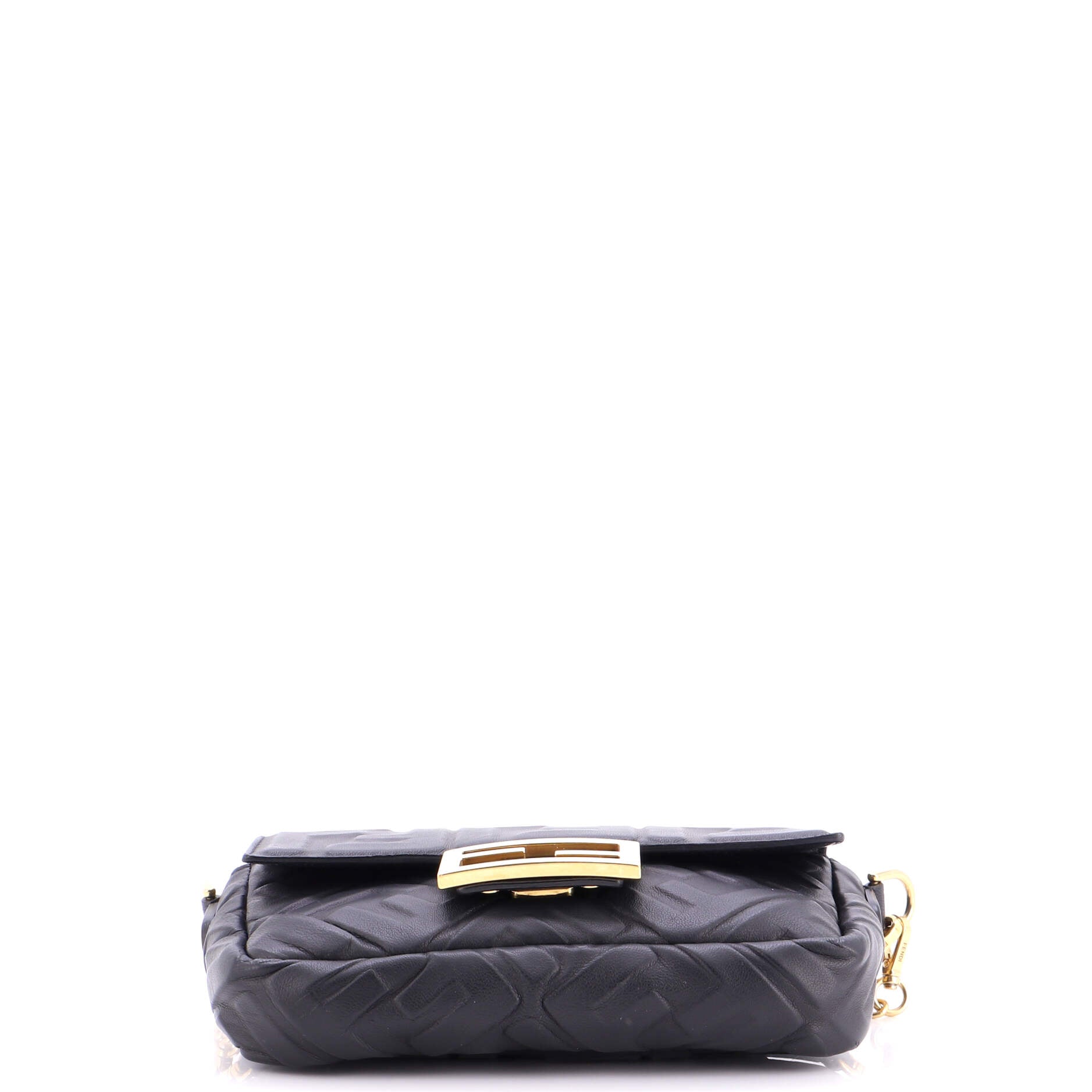 Baguette NM Bag Zucca Embossed Leather Mini