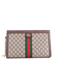 Ophidia Chain Shoulder Bag GG Coated Canvas Medium