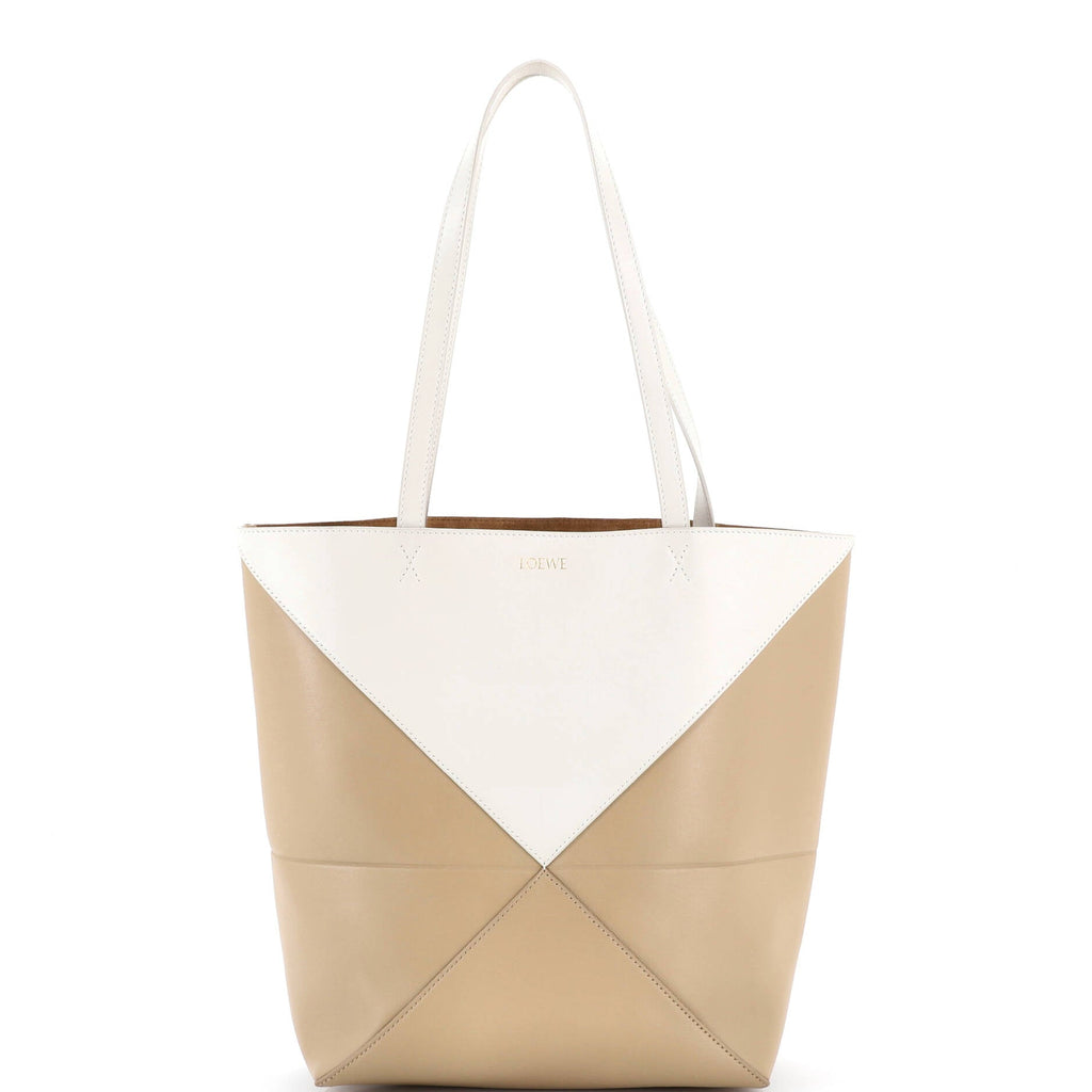 Puzzle Fold Tote Leather Medium