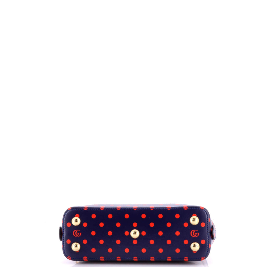 Horsebit 1955 Top Handle Bag Printed Leather Small