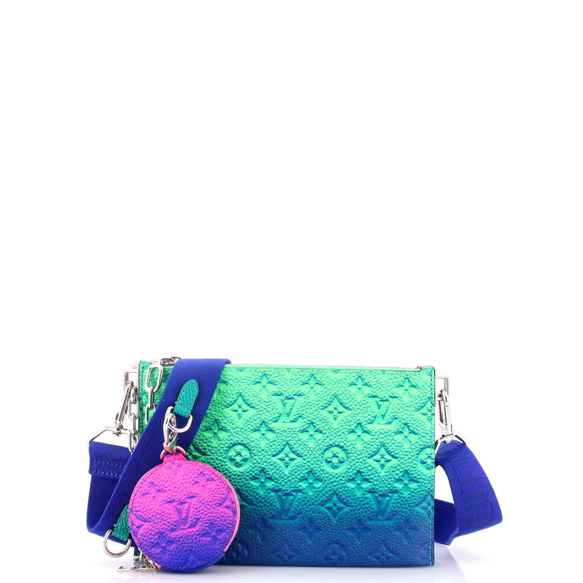 Trio Pouch Messenger Bag Limited Edition Illusion Monogram Taurillon Leather