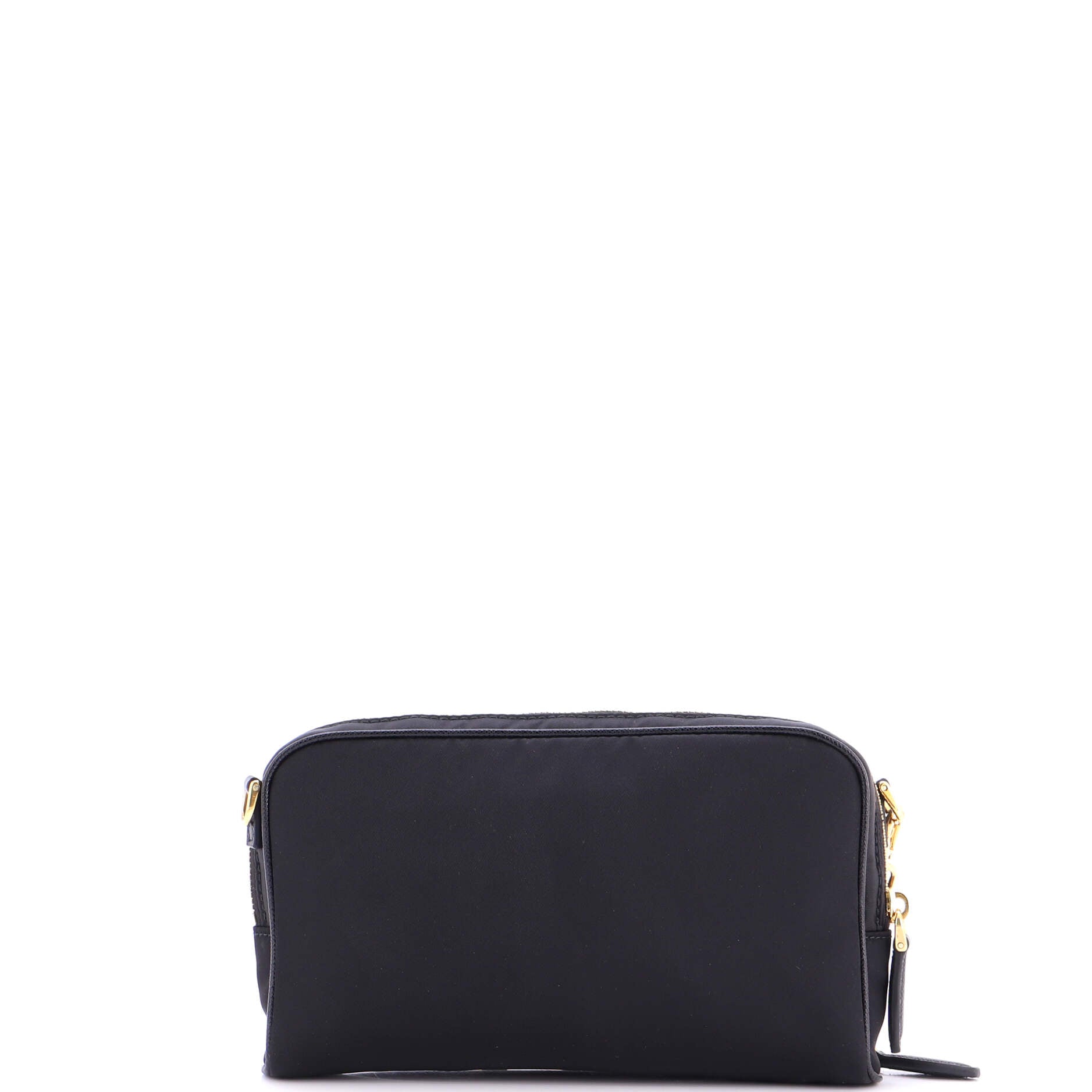 Double Zip Camera Bag Tessuto and Saffiano Leather Mini