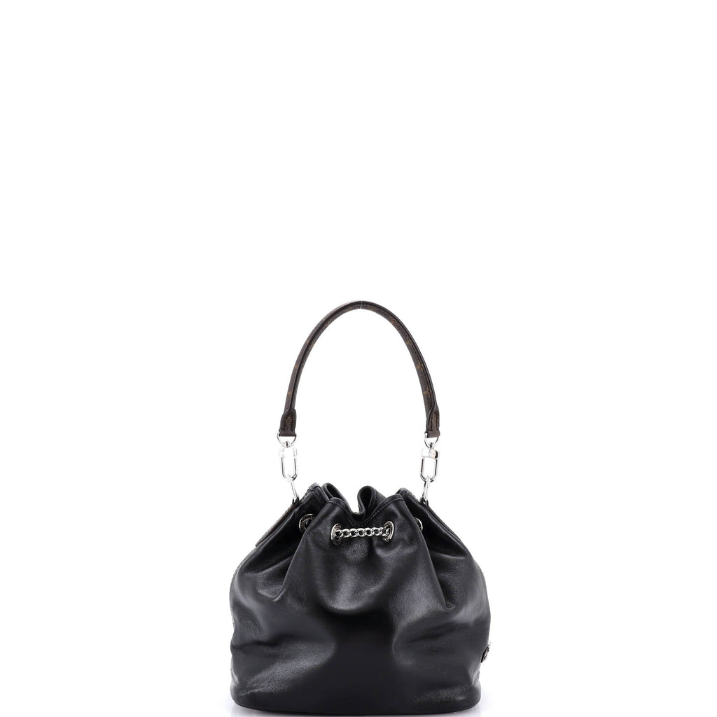 No Way Vibe Bucket Bag Leather with Monogram Detail