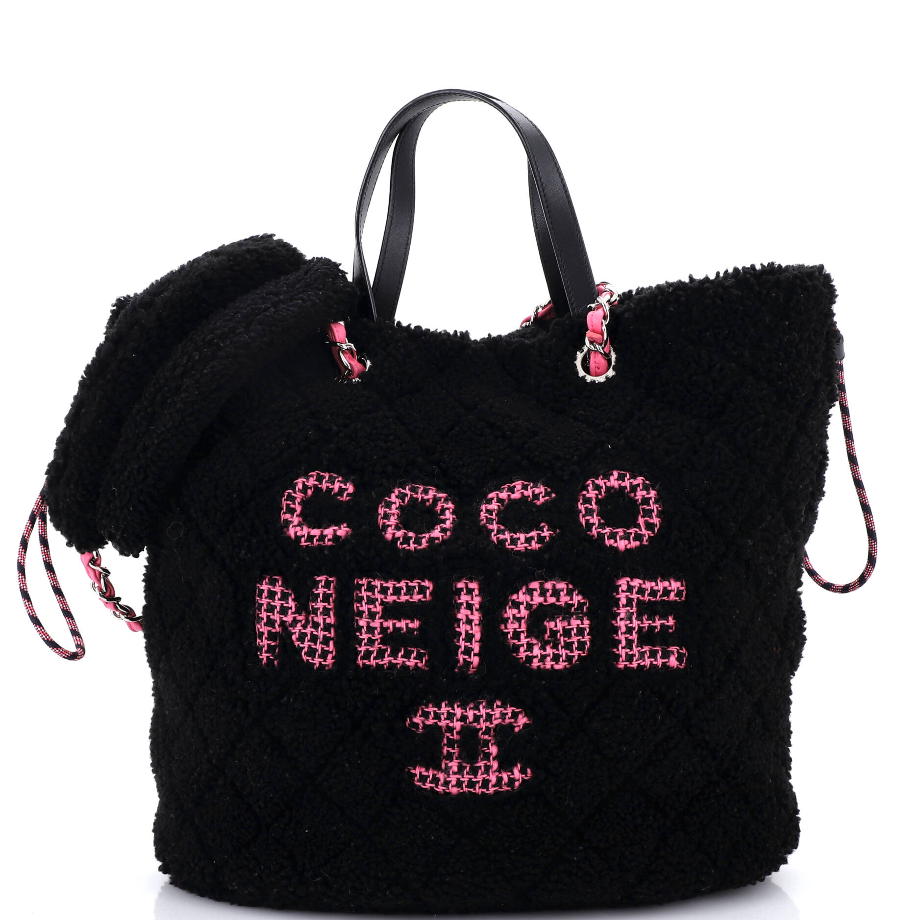 Coco Neige Shopping Tote Quilted Shearling Large