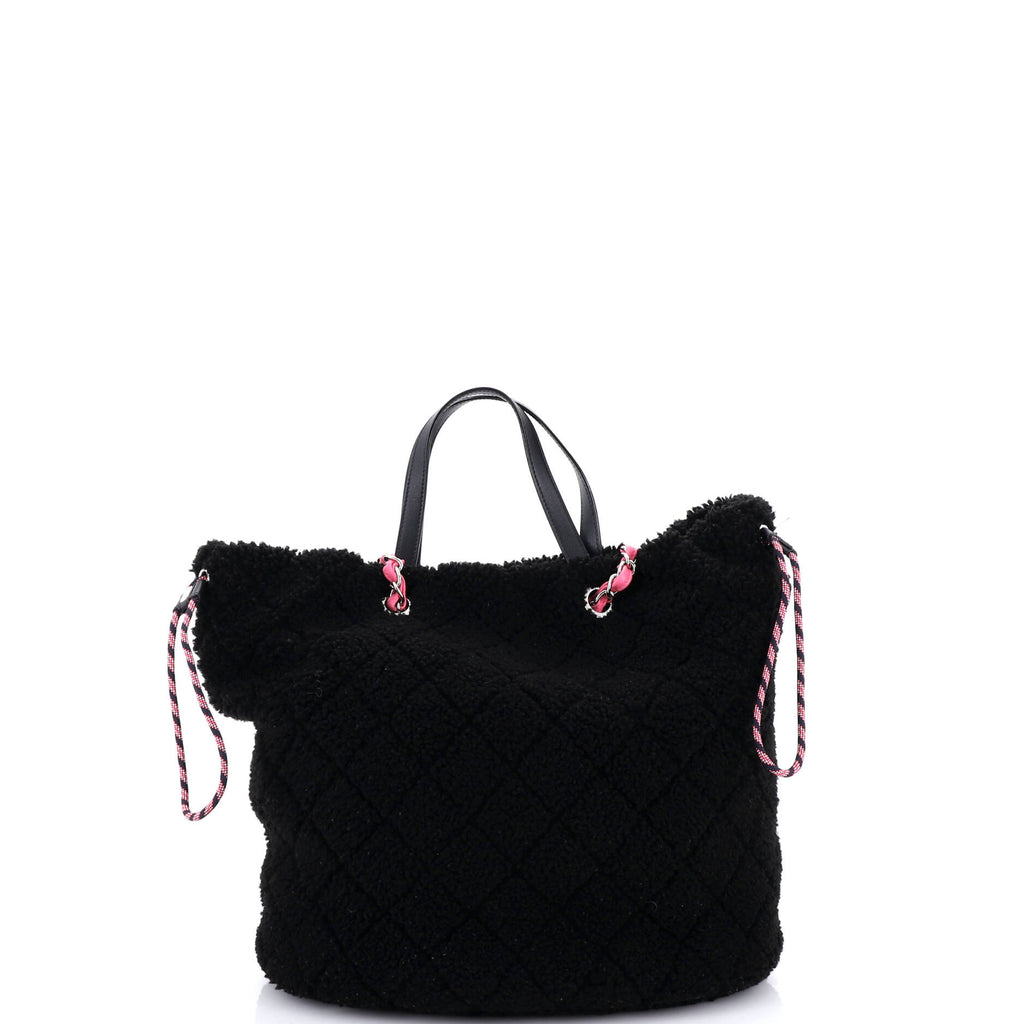 Coco Neige Shopping Tote Quilted Shearling Large