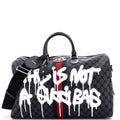 x Gucci The Hacker Project Duffle Bag Graffiti BB Canvas Medium