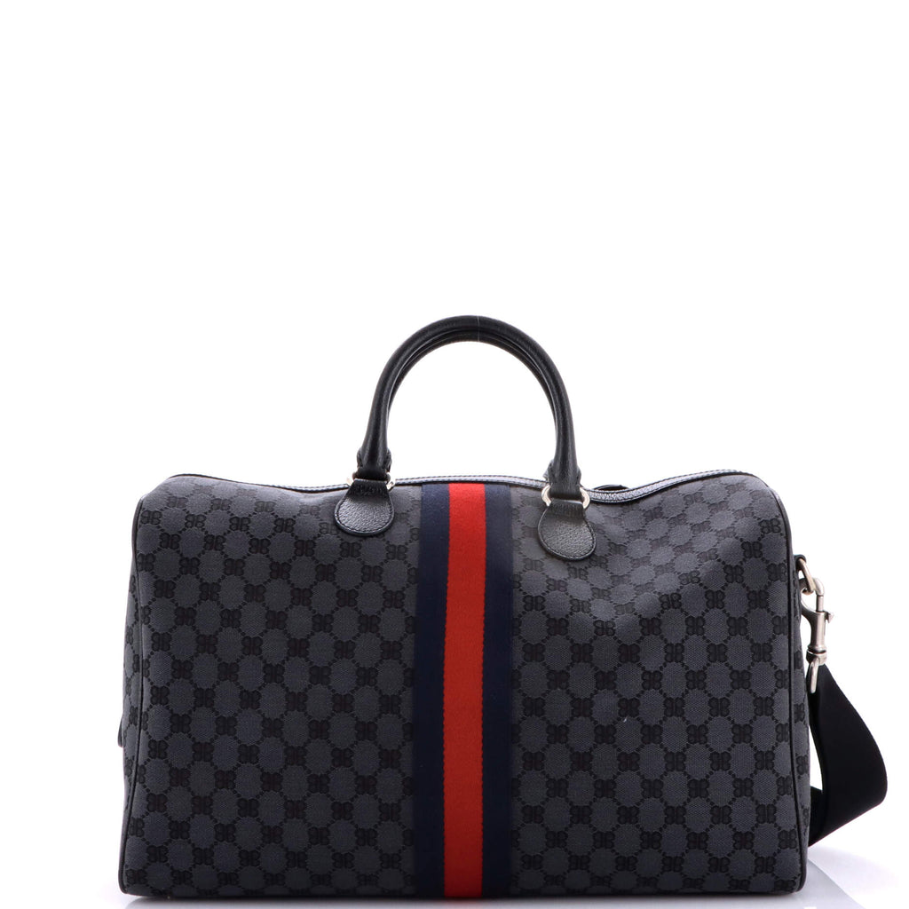 x Gucci The Hacker Project Duffle Bag Graffiti BB Canvas Medium