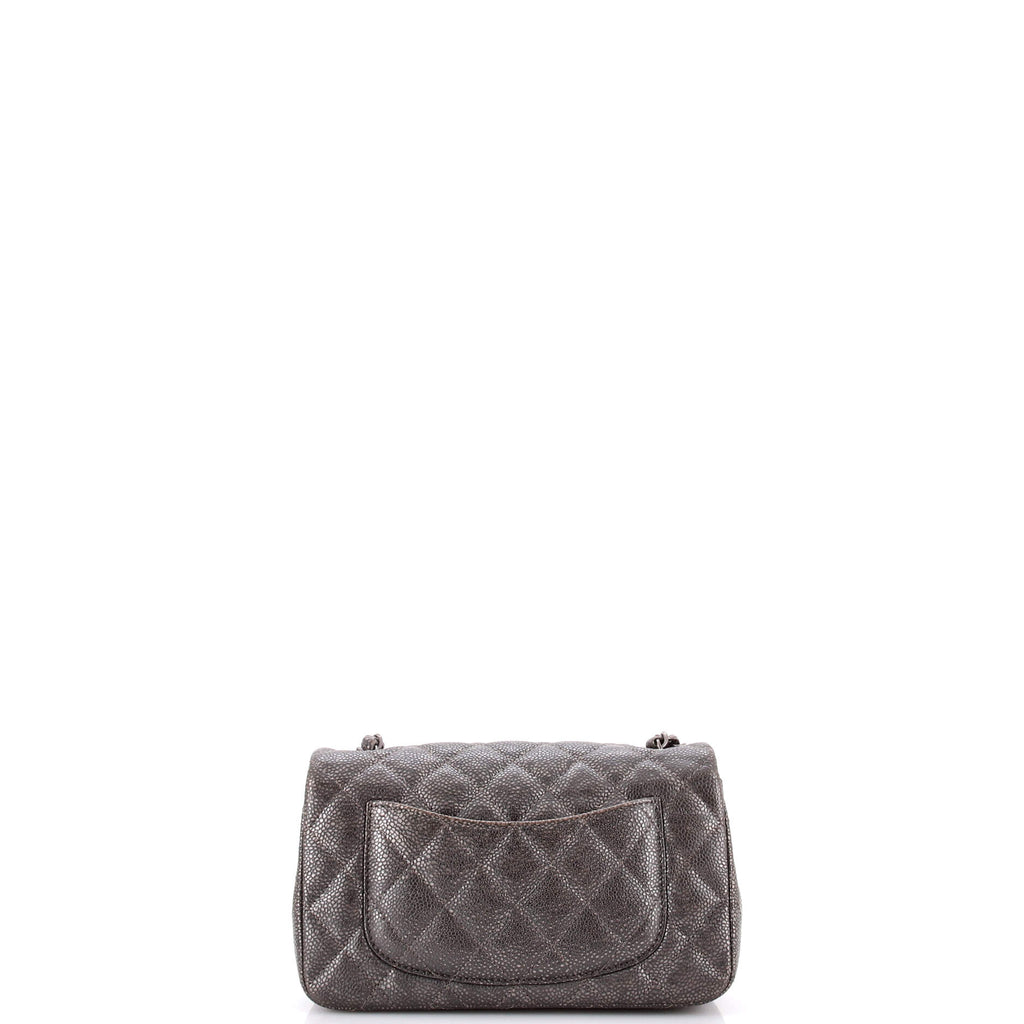Classic Single Flap Bag Quilted Caviar Mini