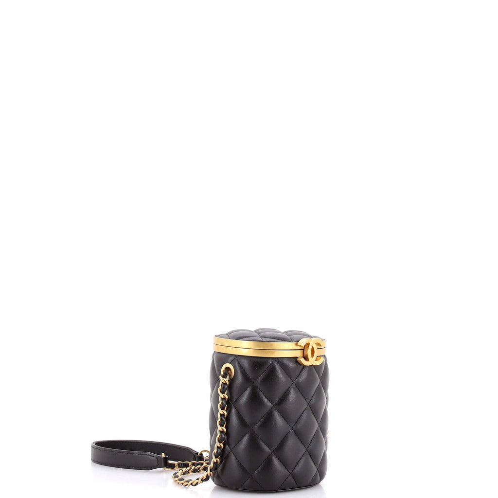 Crown Box Vanity Bag Quilted Lambskin Mini