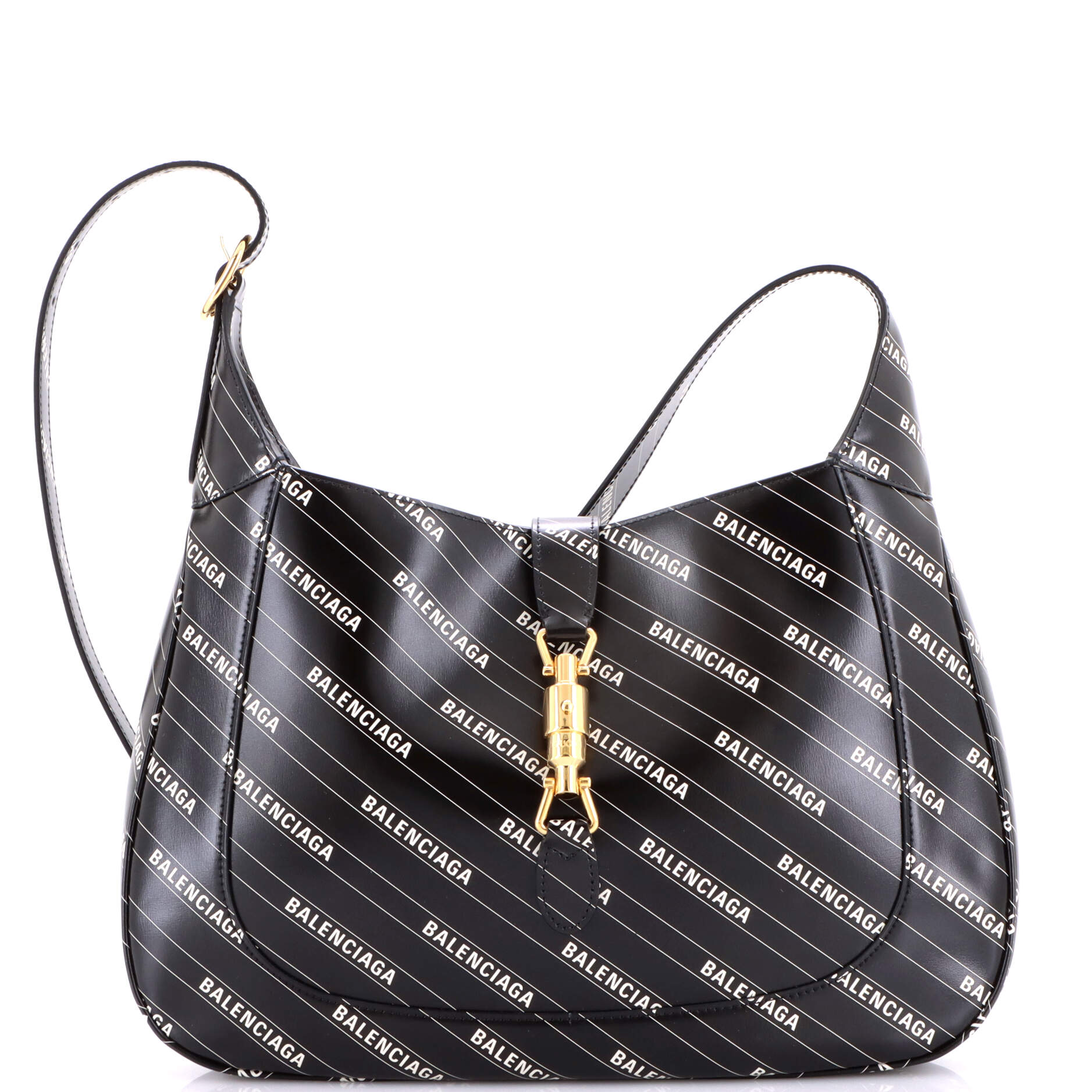 x Balenciaga The Hacker Project Jackie 1961 Hobo Printed Leather Medium