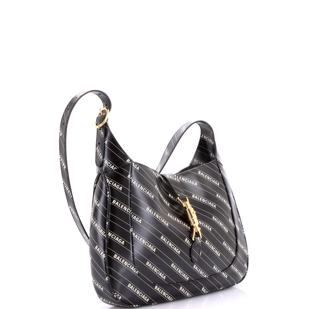 x Balenciaga The Hacker Project Jackie 1961 Hobo Printed Leather Medium