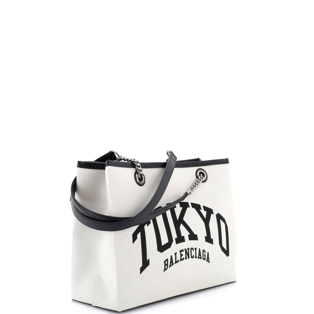 Cities Duty Free Tote Printed Canvas Medium