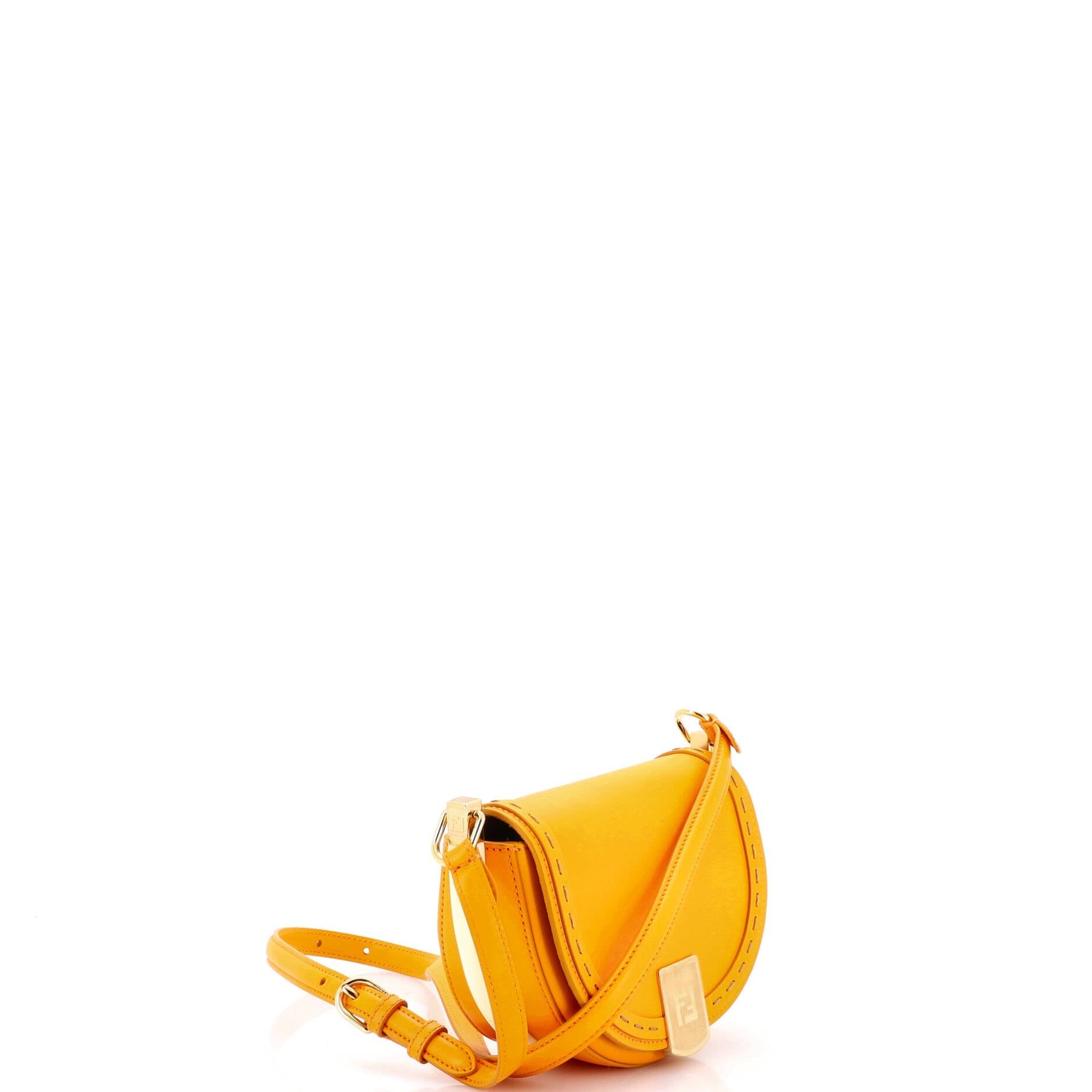 Moonlight Flap Bag Leather with Plexiglass Detail