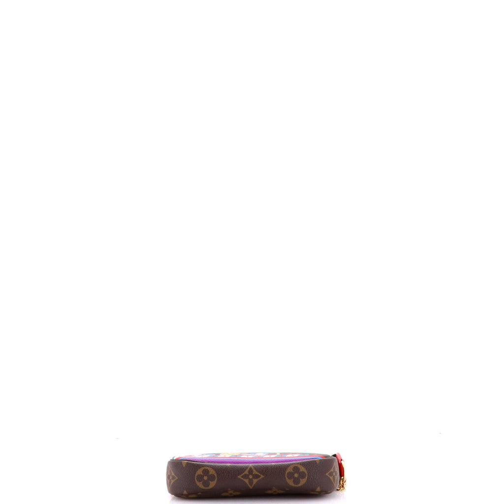 Pochette Accessoires Limited Edition Vivienne Xmas Monogram Canvas Mini