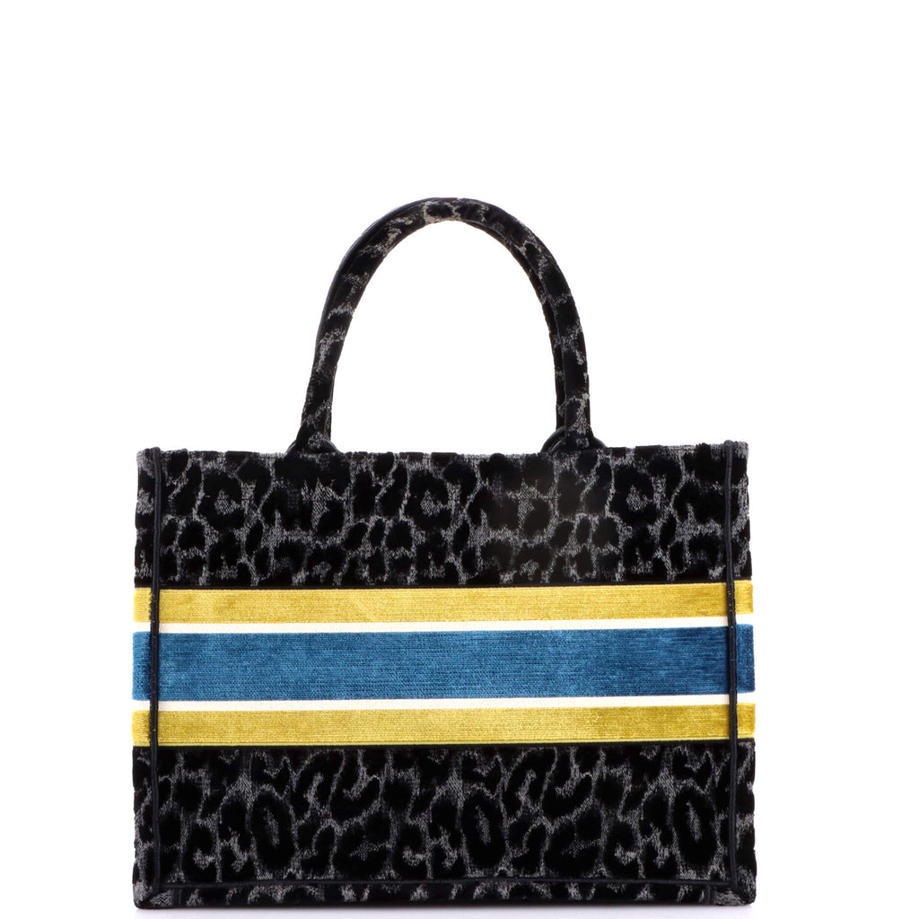 Book Tote Mizza Embroidered Canvas and Velvet Medium