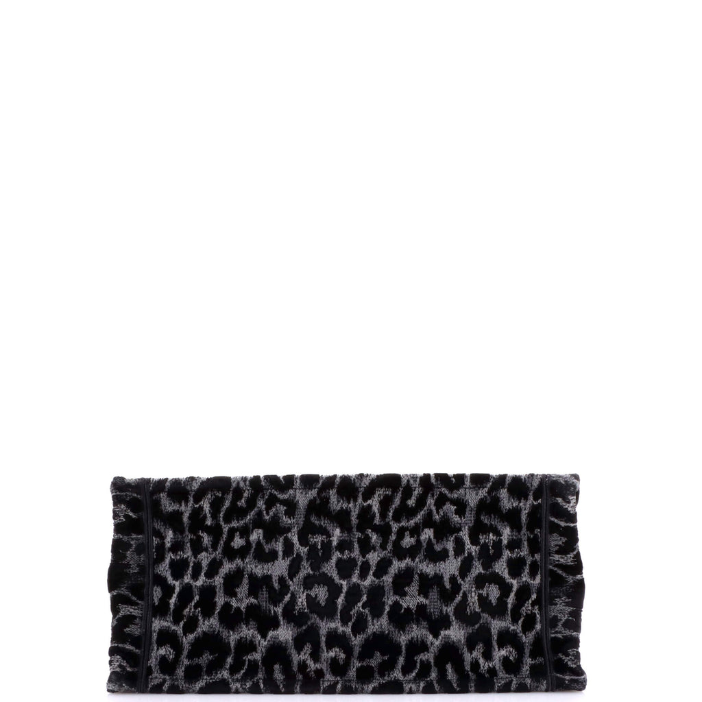 Book Tote Mizza Embroidered Canvas and Velvet Medium