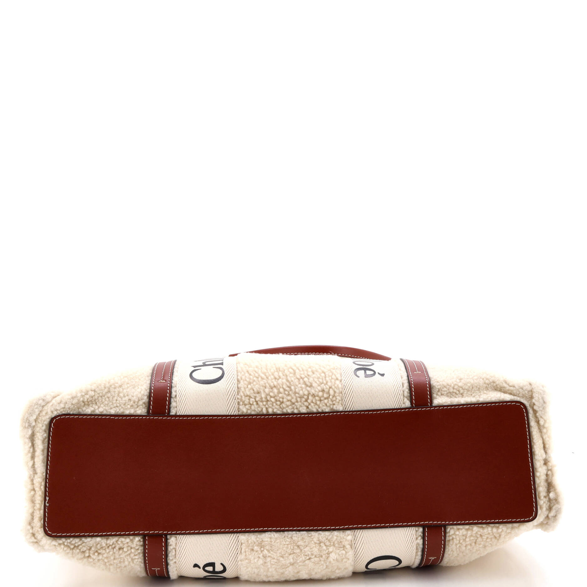 Woody Tote Shearling with Leather Large