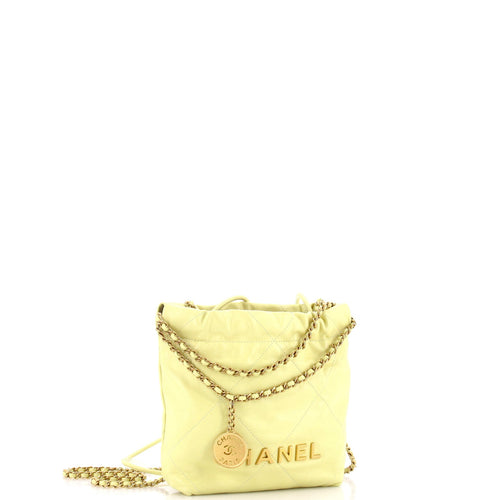 22 Chain Hobo Quilted Calfskin Mini