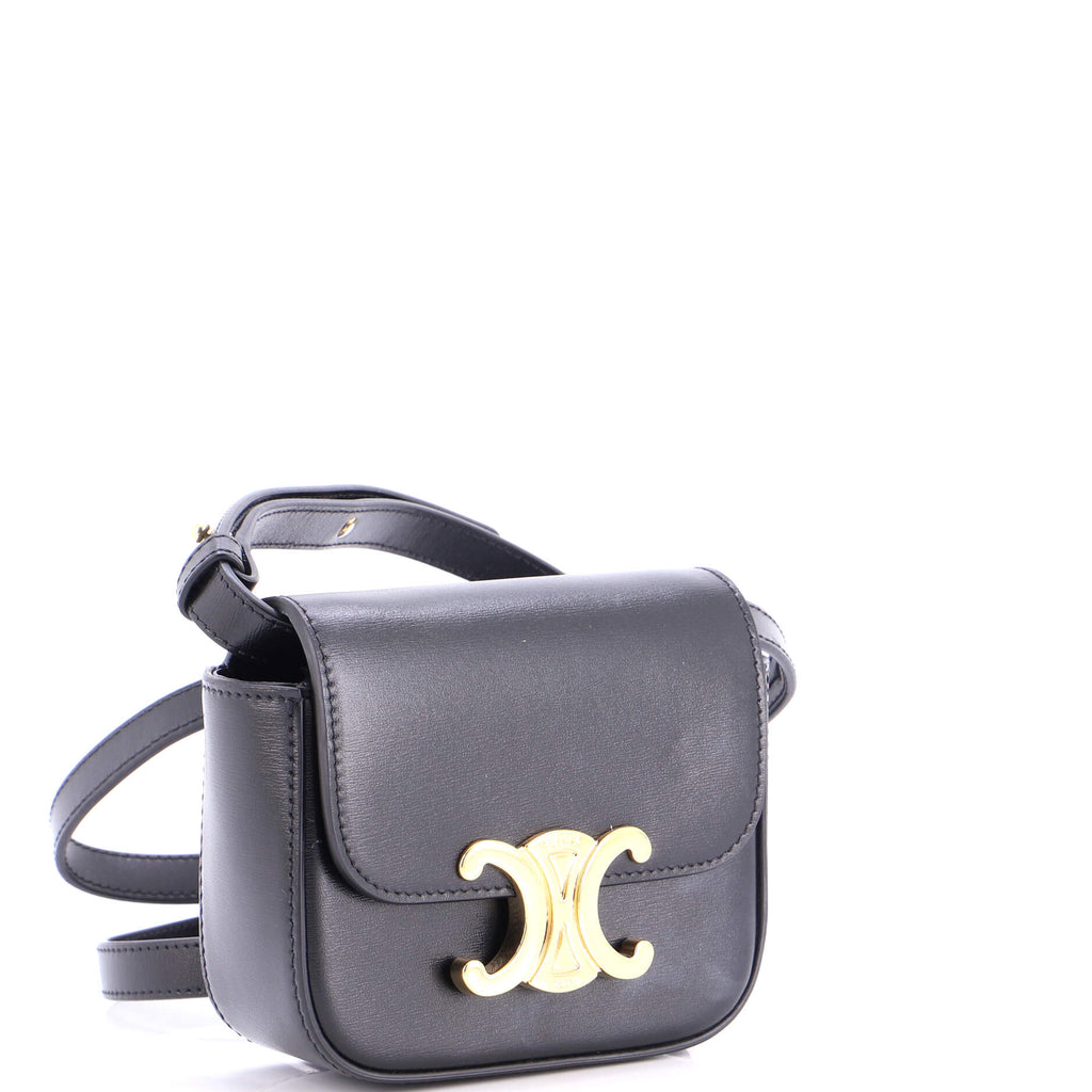 Triomphe Shoulder Bag Smooth Calfskin Mini