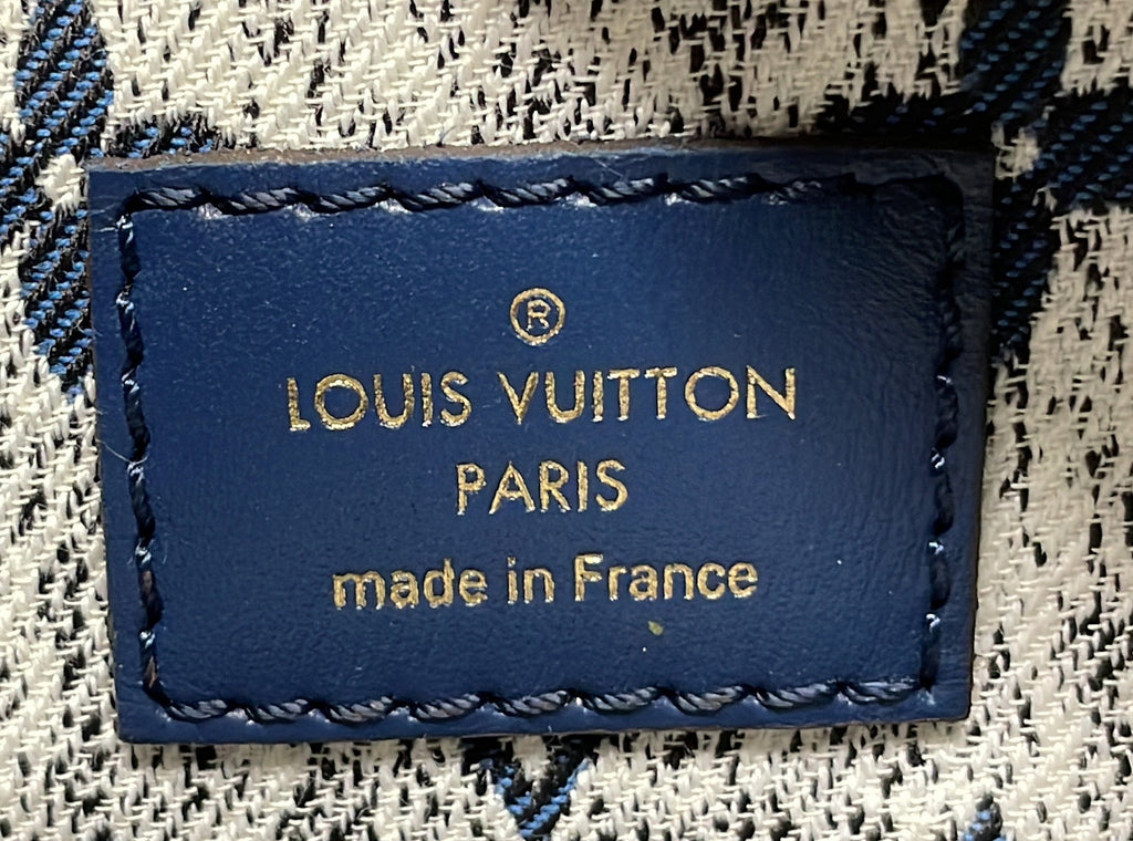 Loop Handbag Monogram Jacquard Denim