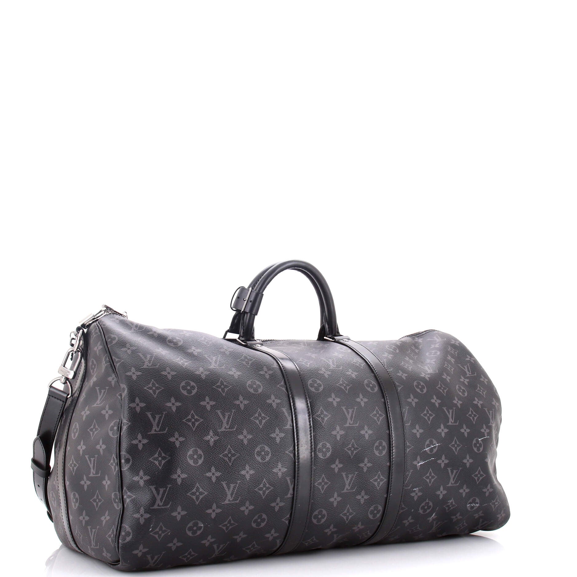 Keepall Bandouliere Bag Monogram Eclipse Canvas 55
