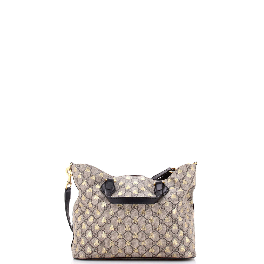 Convertible Soft Tote Printed GG Coated Canvas Small