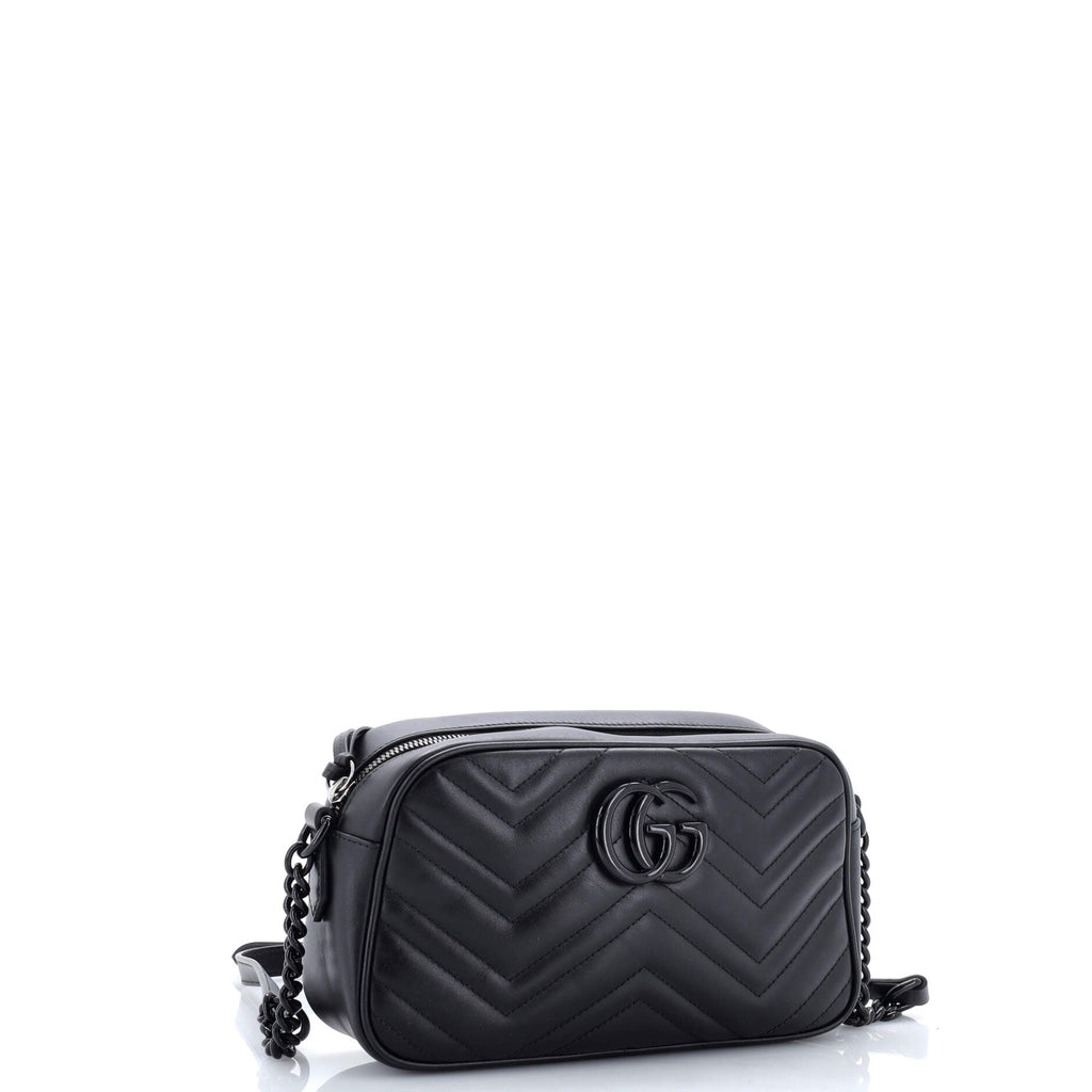 GG Marmont Monochrome Shoulder Bag Matelasse Leather Small