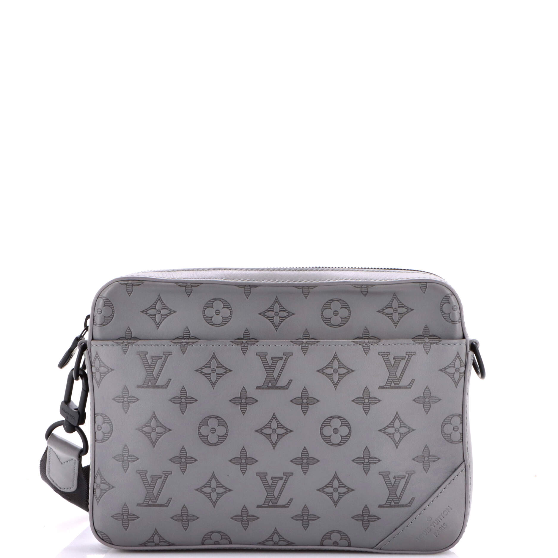Duo Messenger Bag Monogram Shadow Leather