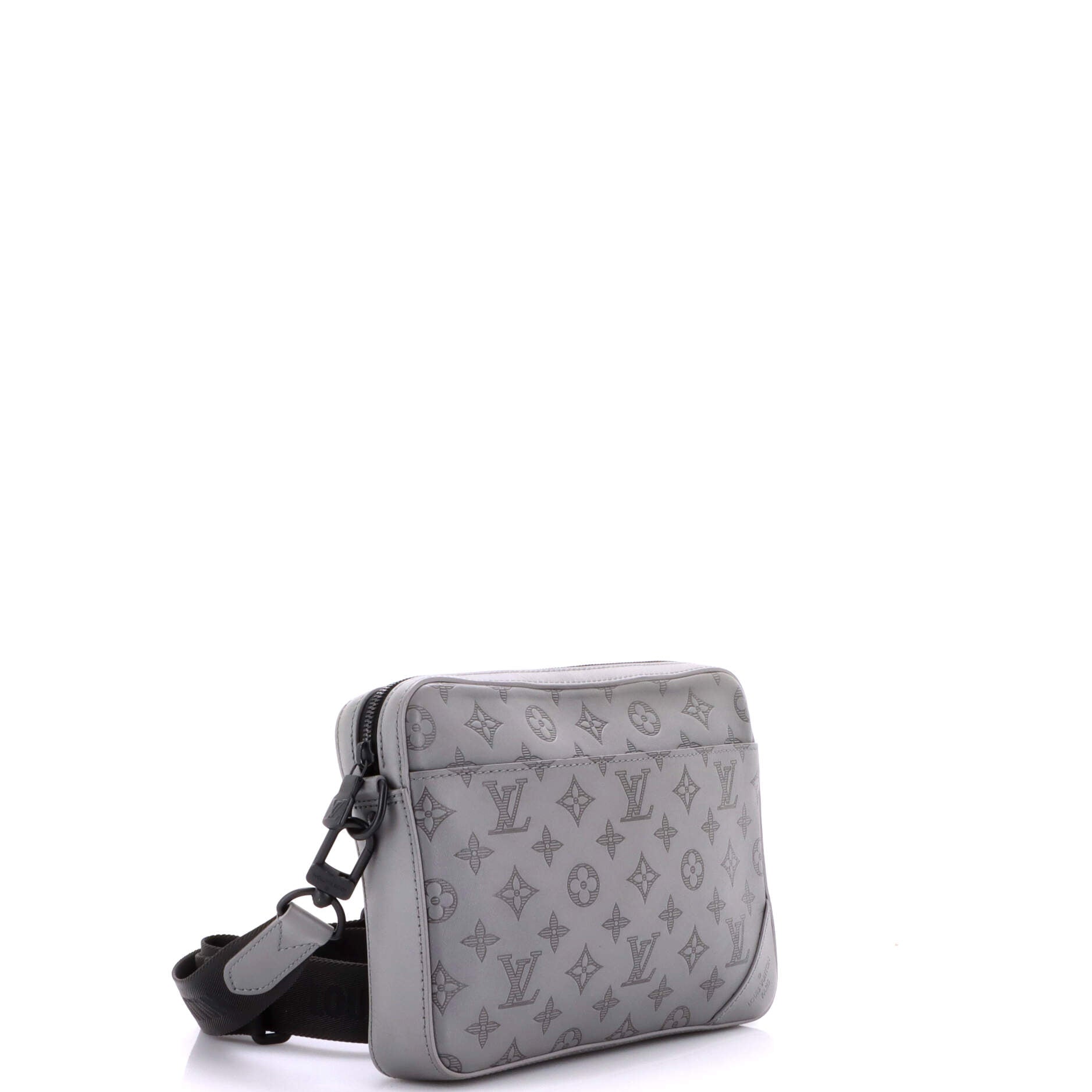 Duo Messenger Bag Monogram Shadow Leather