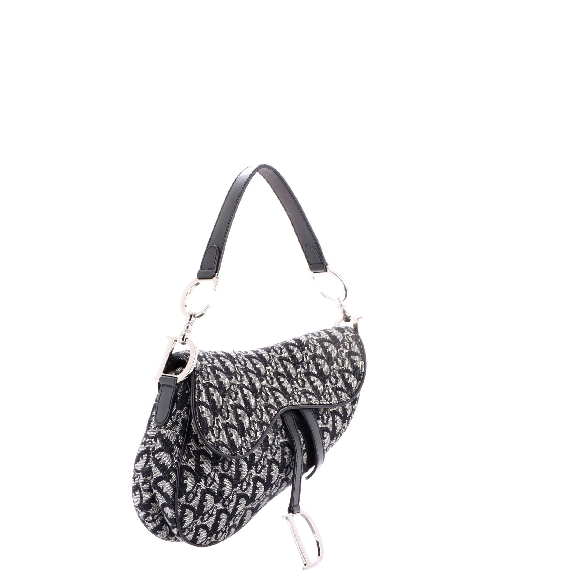 Vintage Saddle Bag Diorissimo Canvas Medium
